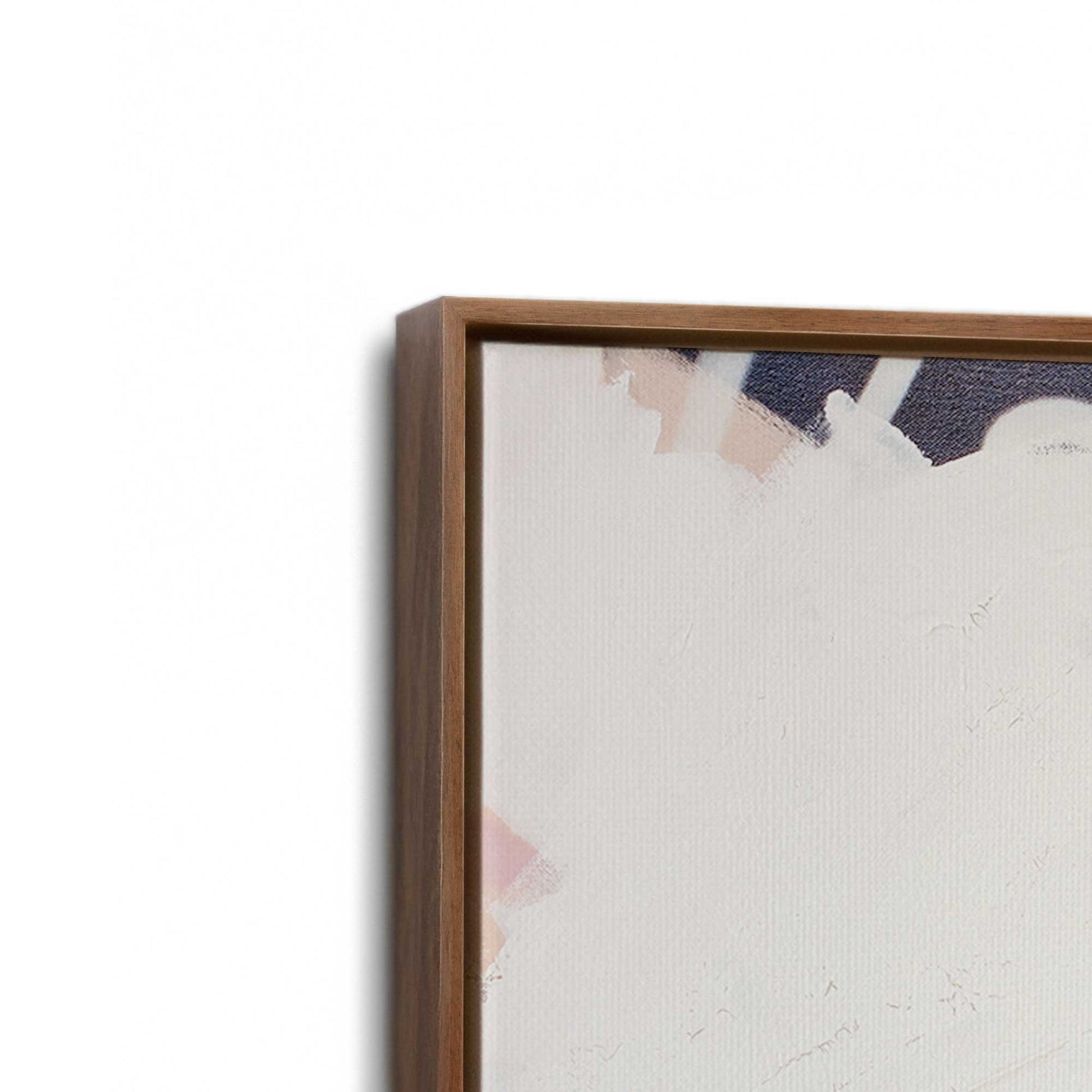 [Color:Walnut], Picture of art in a Walnut frame at an angle