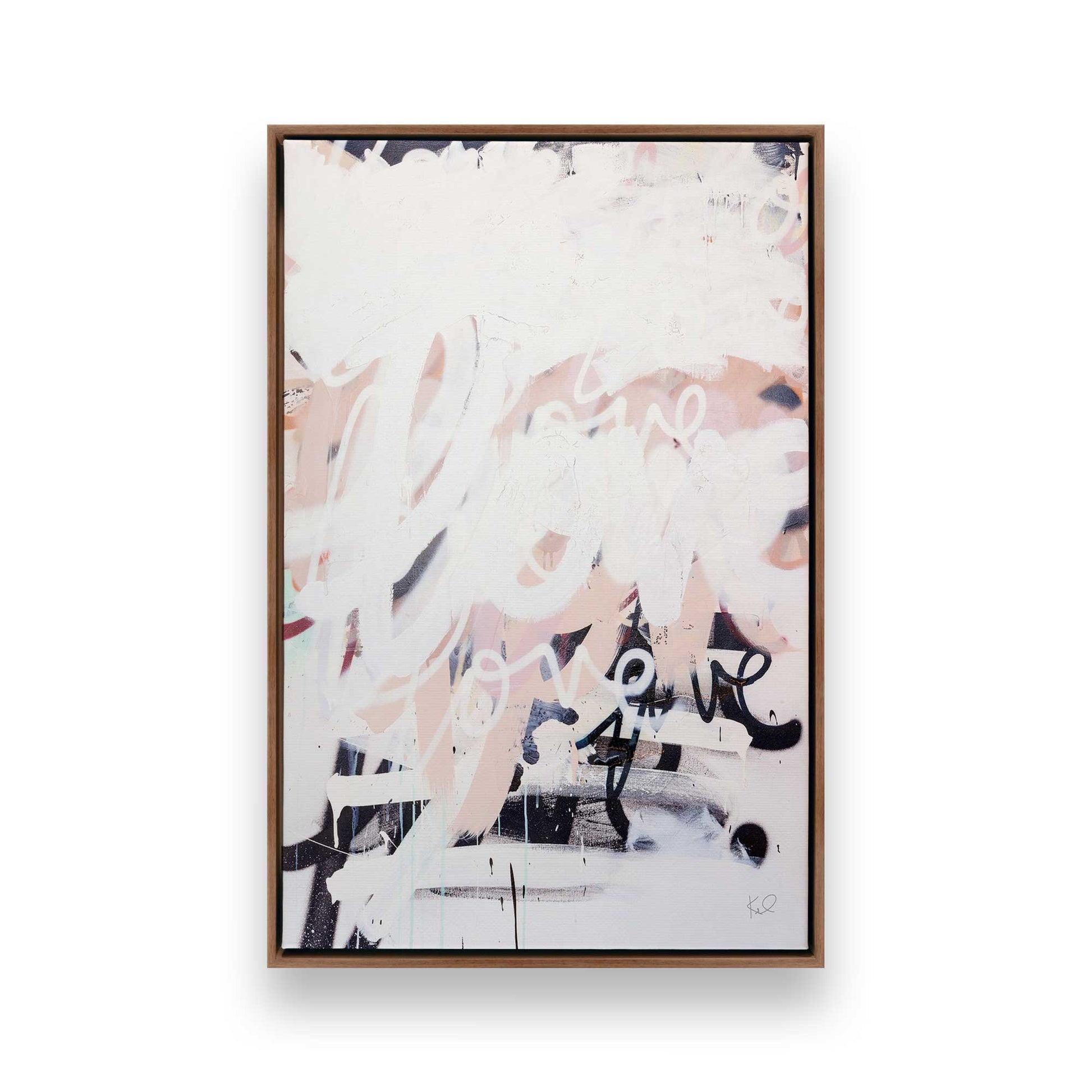 [Color:Walnut], Picture of art in a Walnut frame