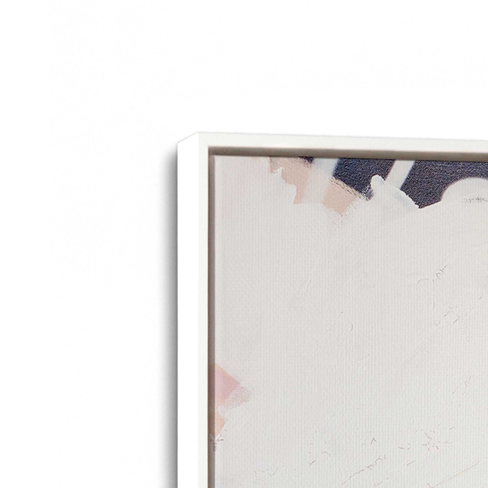 [Color:Opaque White], Picture of art in a White frame at an angle