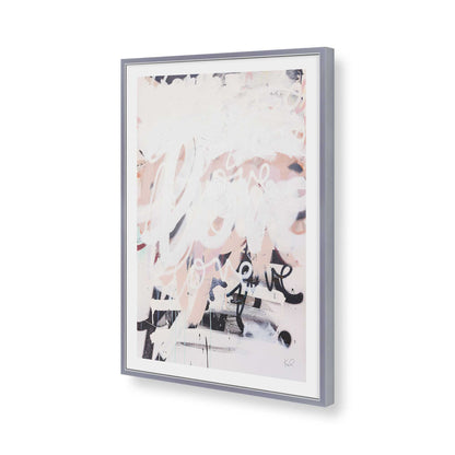 [Color:Polished Chrome], Picture of art in a Polished Chrome frame of the corner