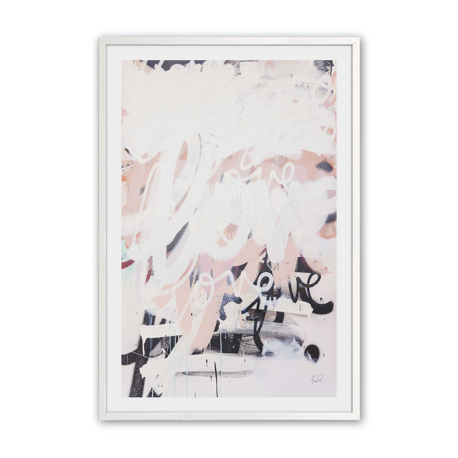 [Color:Opaque White], Picture of art in a Opaque White frame
