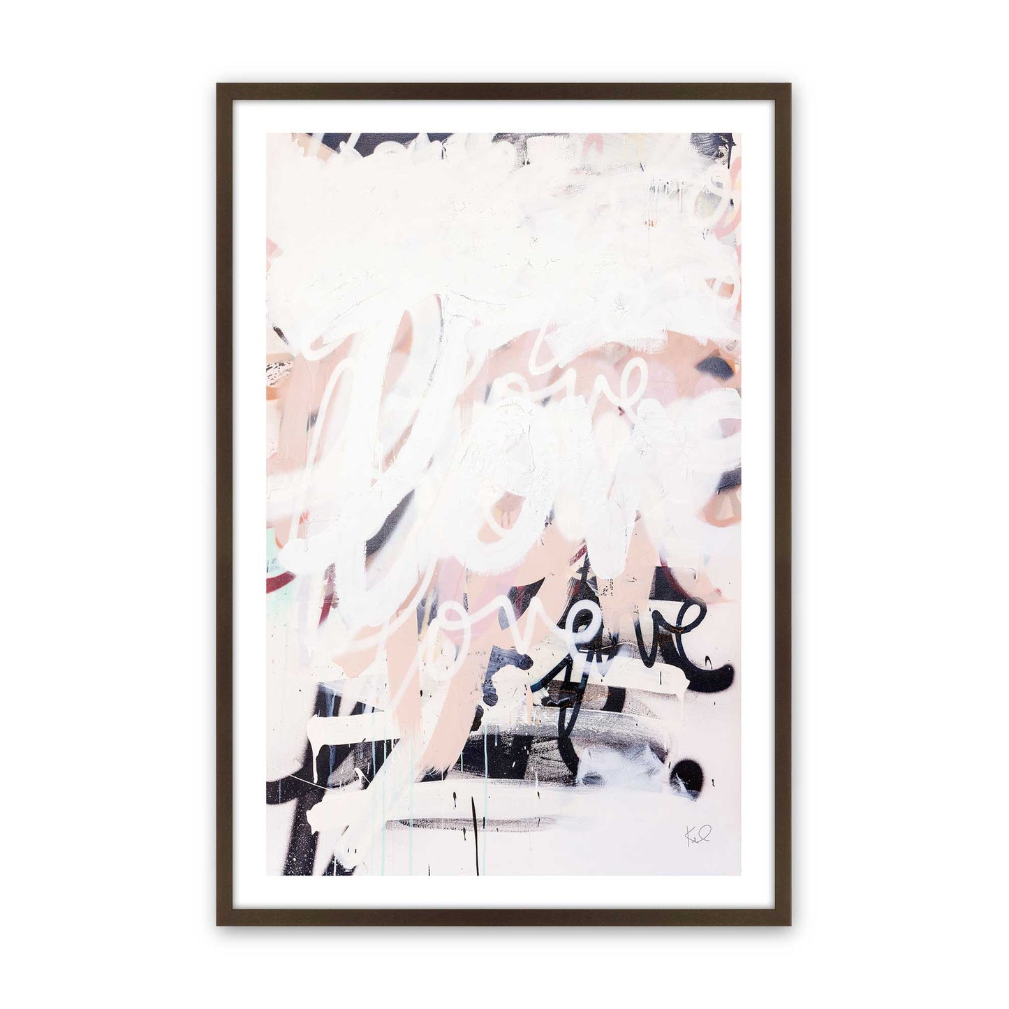 [Color:Brown], Picture of art in a Brown frame