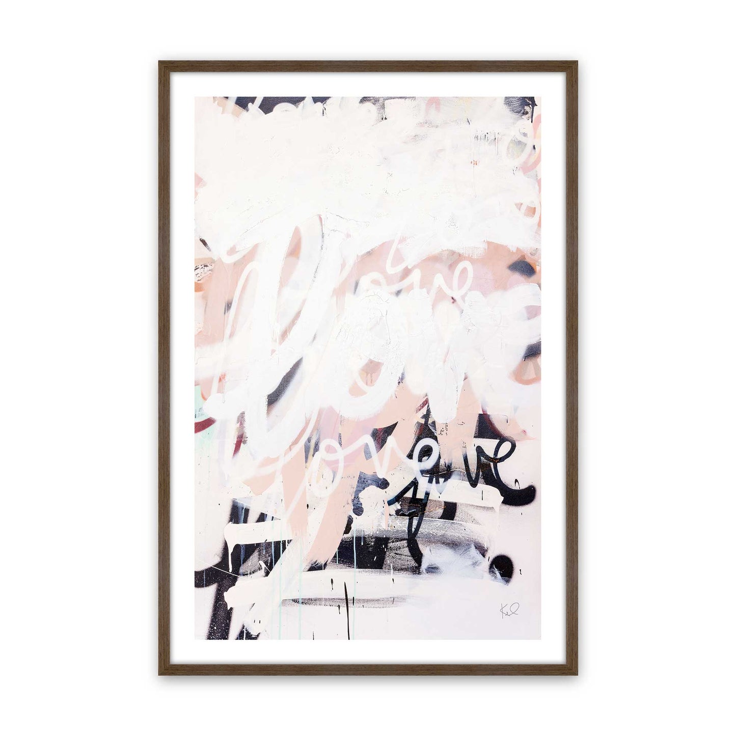 [Color:Walnut], Picture of art in a Walnut frame