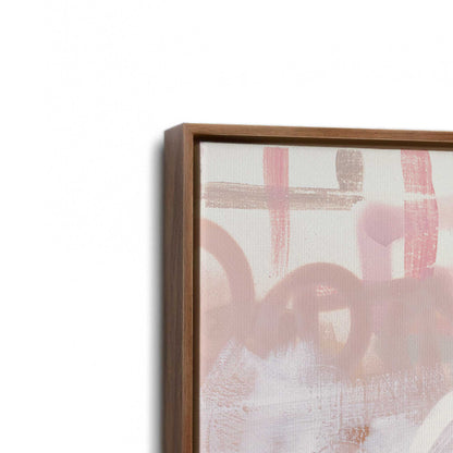 [Color:Walnut], Picture of art in a Walnut frame at an angle