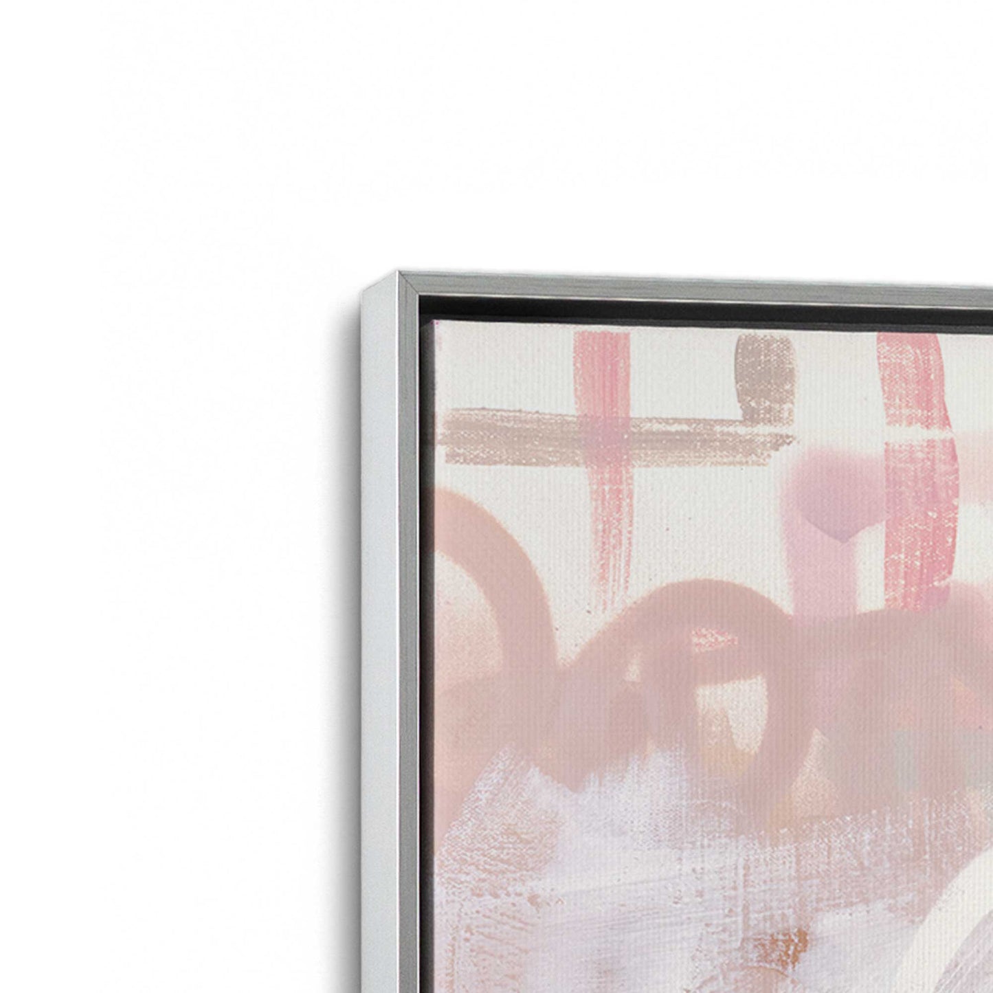 [Color:Polished Chrome], Picture of art in a Polished Chrome frame at an angle