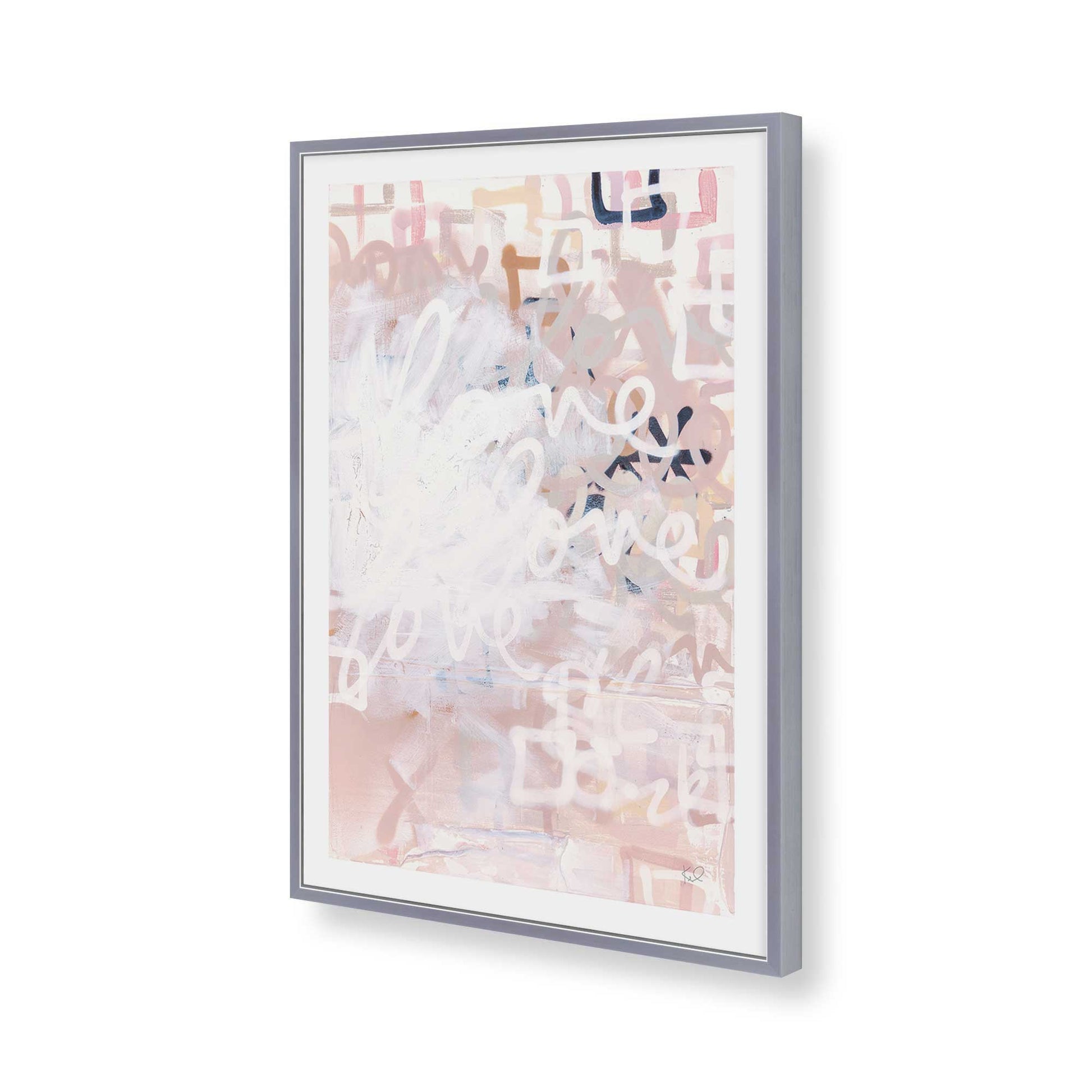 [Color:Polished Chrome], Picture of art in a Polished Chrome frame of the corner