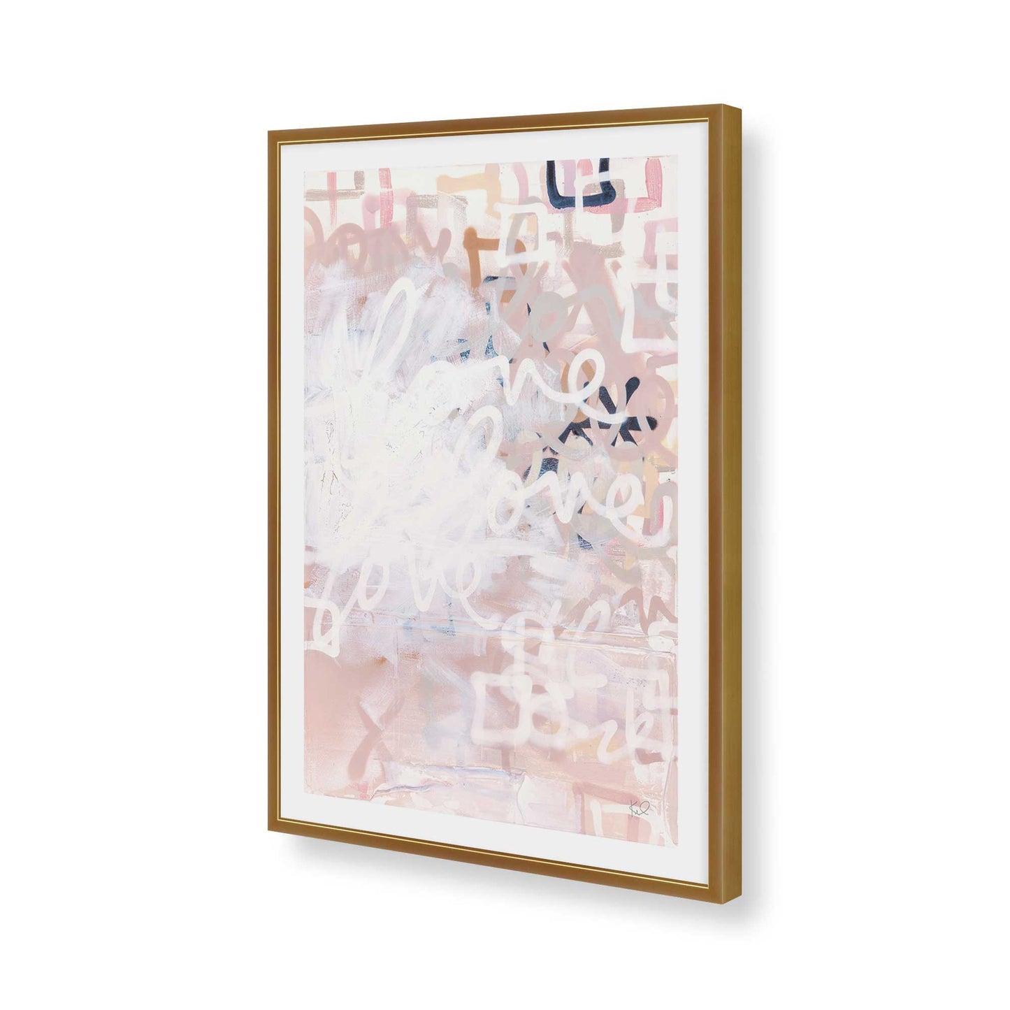 [Color:Polished Gold], Picture of art in a Polished Gold frame of the corner