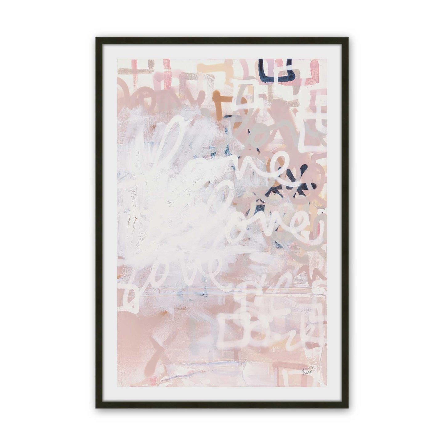 [Color:Satin Black], Picture of art in a Satin Black frame