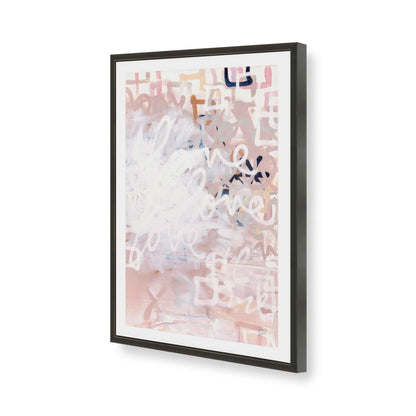 [Color:Satin Black], Picture of art in a Satin Black frame of the corner