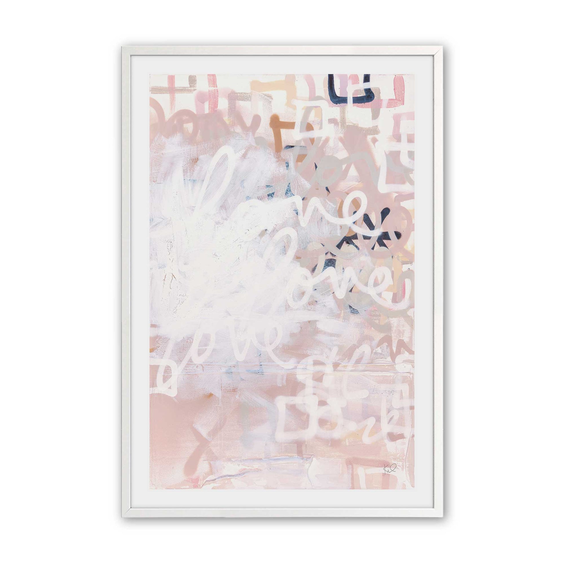 [Color:Opaque White], Picture of art in a Opaque White frame