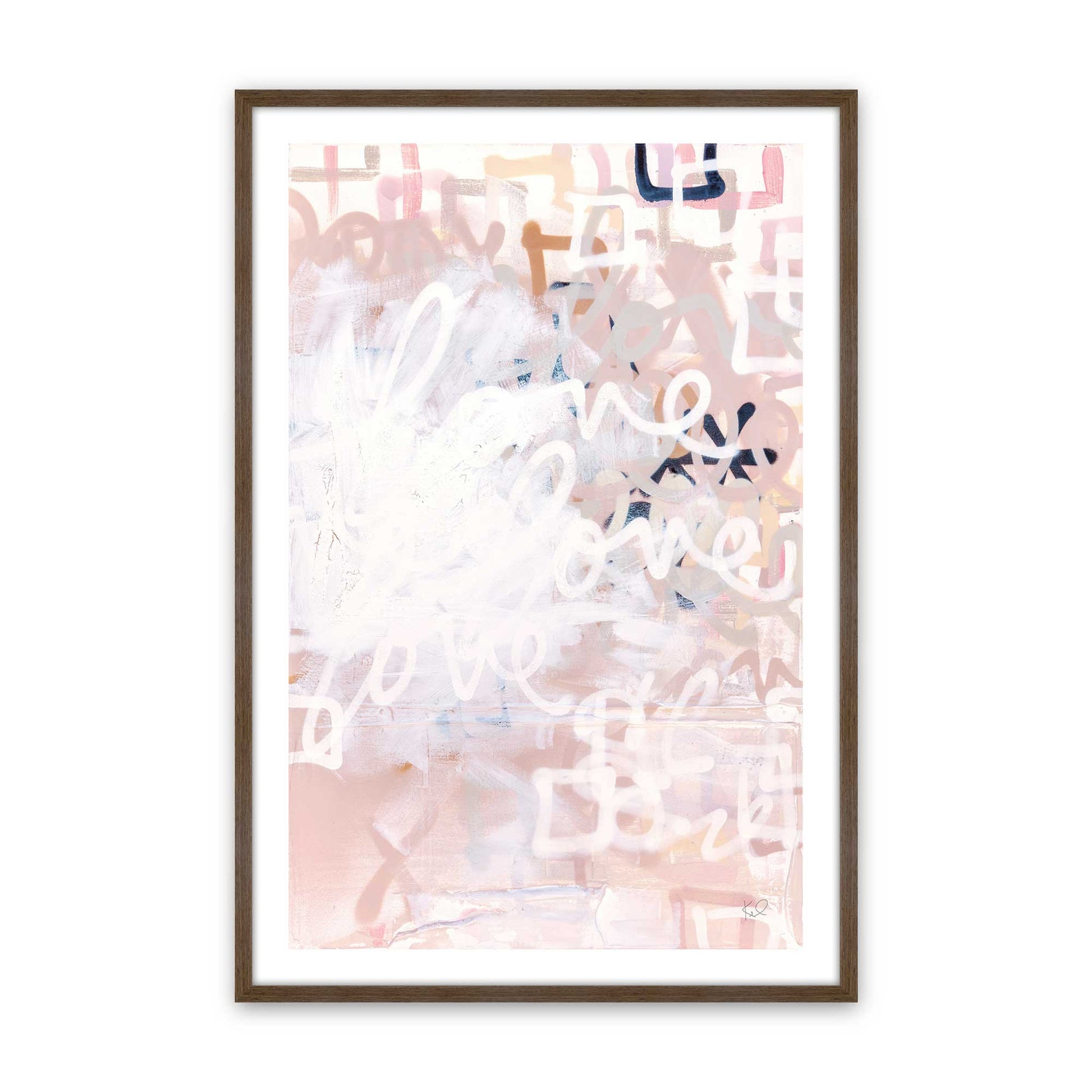 [Color:Walnut], Picture of art in a Walnut frame