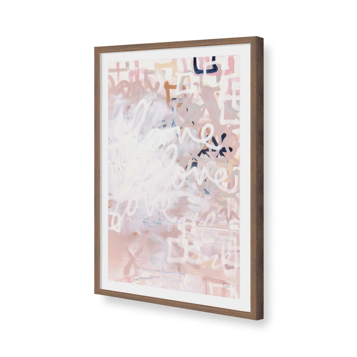 [Color:Walnut], Picture of art in a Walnut frame of the corner