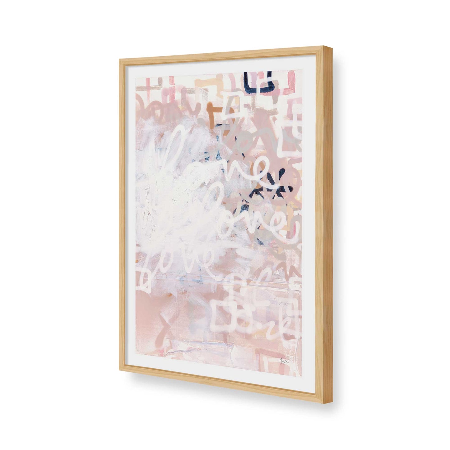 [Color:American Maple], Picture of art in a American Maple frame of the corner