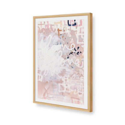 [Color:American Maple], Picture of art in a American Maple frame of the corner