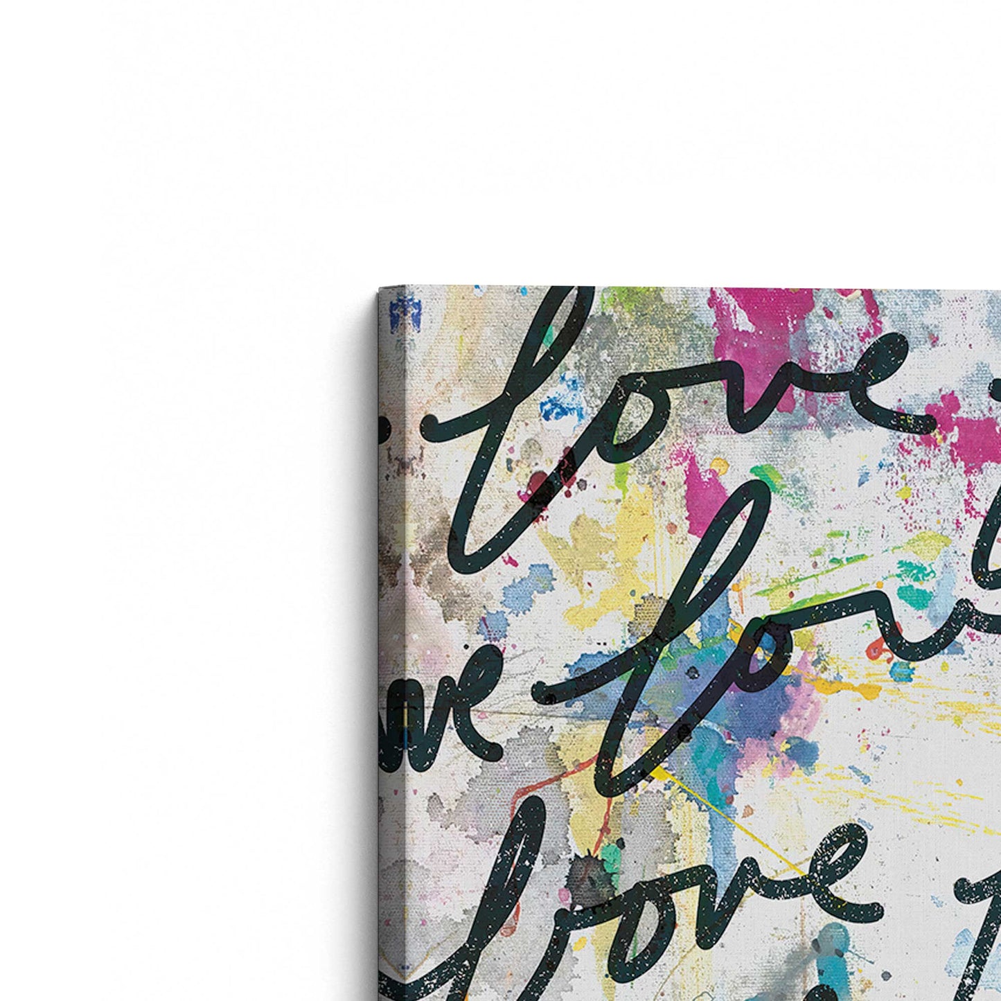 [Color:Stretched Canvas], Picture of the corner of the art