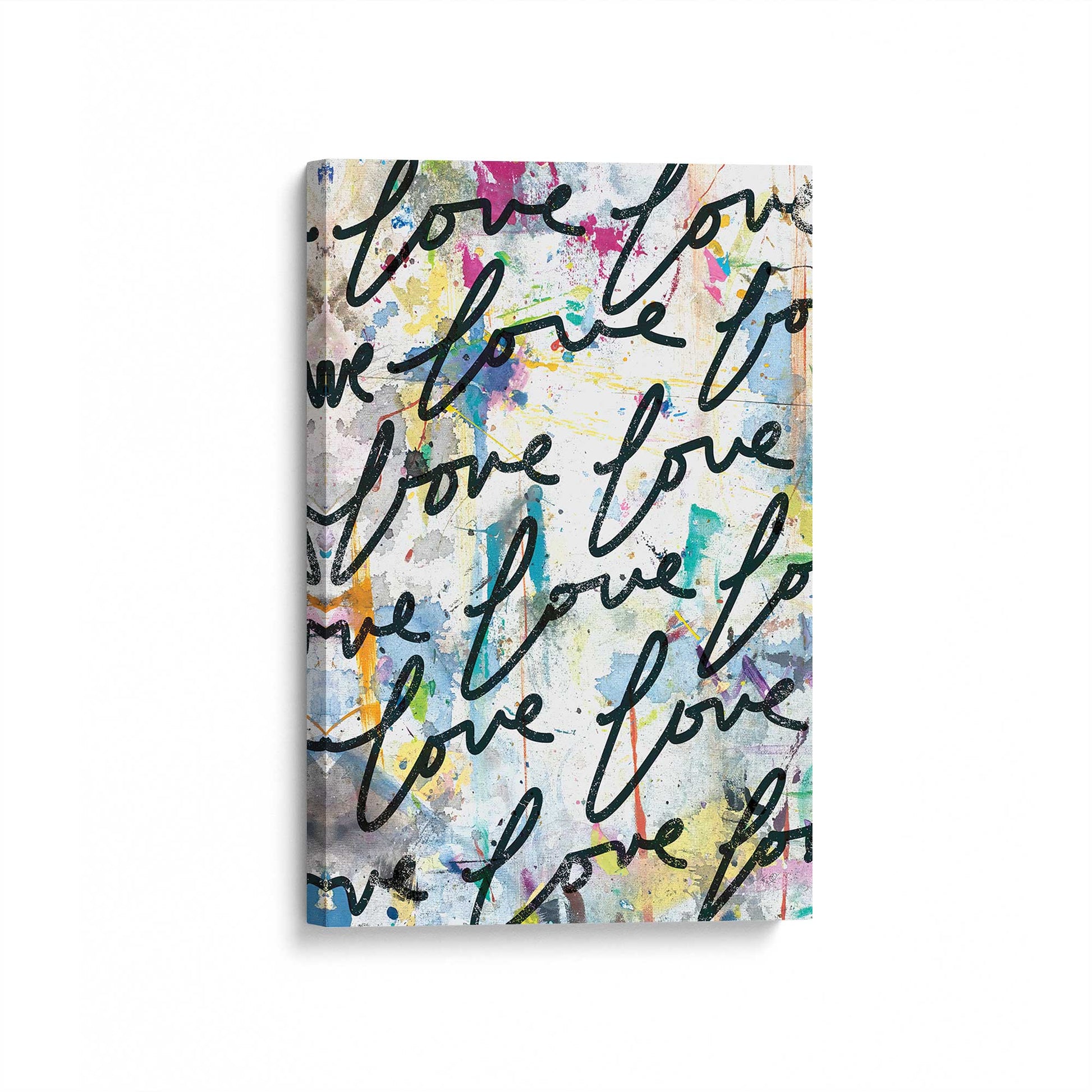 [Color:Stretched Canvas], Picture of art at an angle
