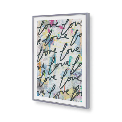 [Color:Polished Chrome], Picture of art in a Polished Chrome frame of the corner