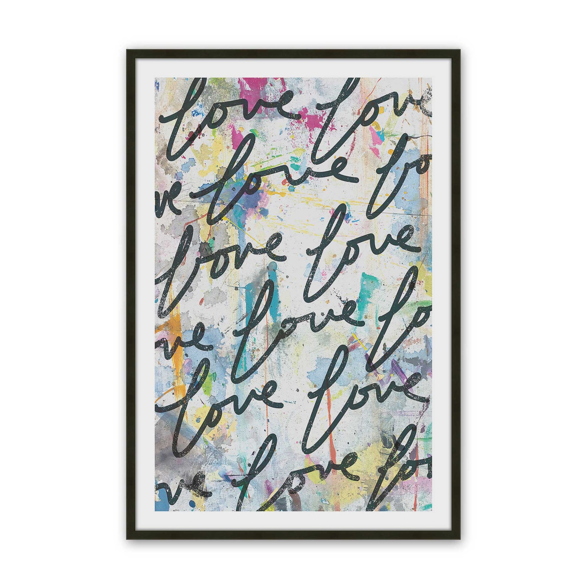 [Color:Satin Black], Picture of art in a Satin Black frame