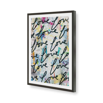 [Color:Satin Black], Picture of art in a Satin Black frame of the corner