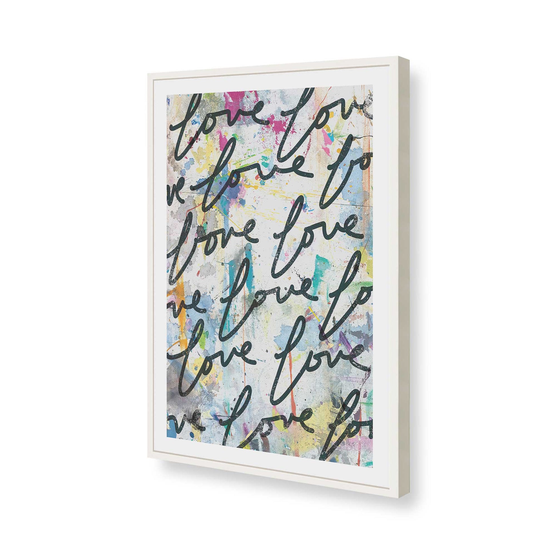 [Color:Opaque White], Picture of art in a Opaque White frame of the corner