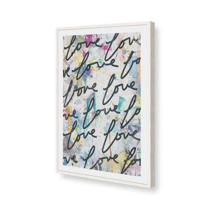 [Color:Opaque White], Picture of art in a Opaque White frame of the corner