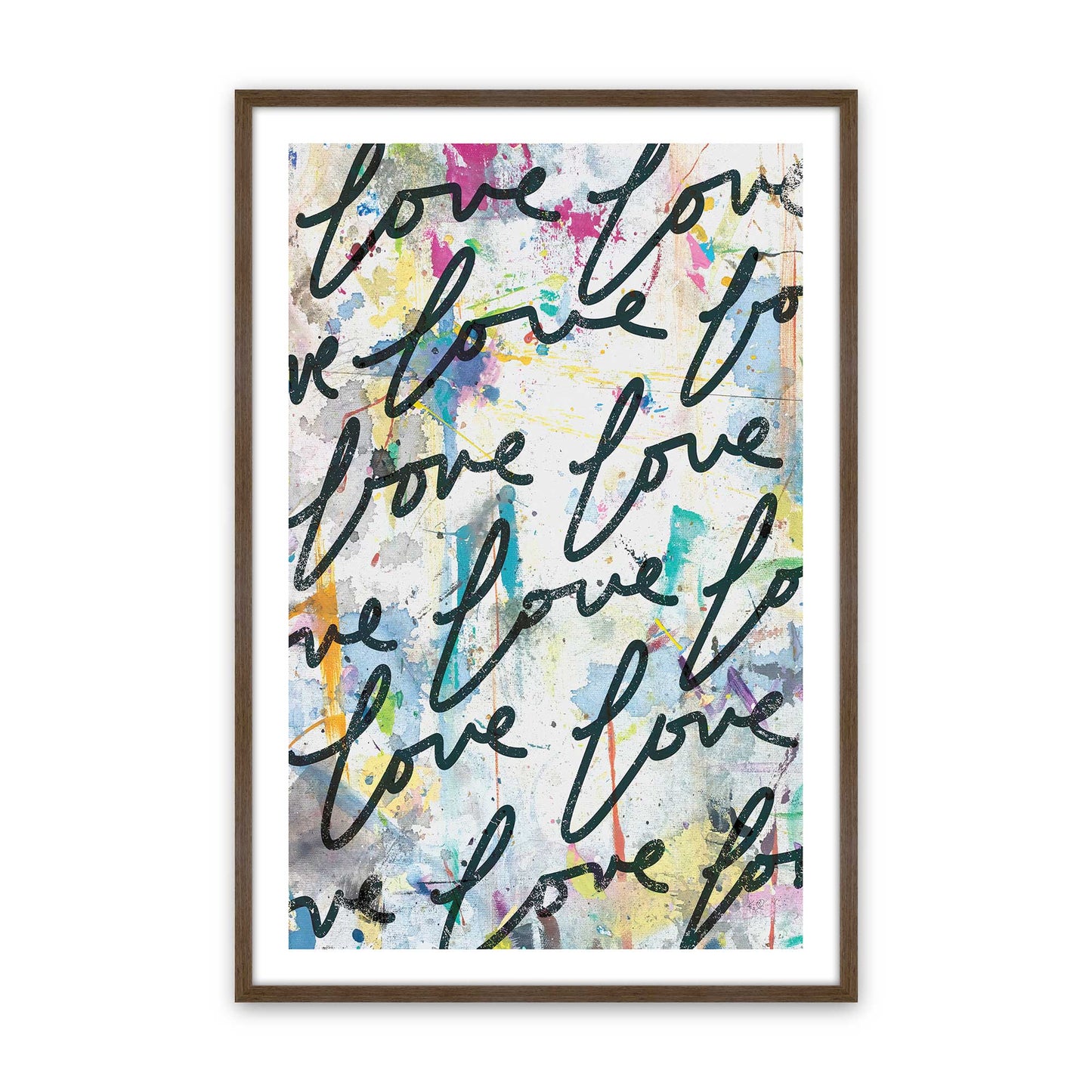 [Color:Walnut], Picture of art in a Walnut frame