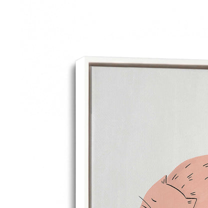 [Color:Opaque White], Picture of art in a White frame at an angle