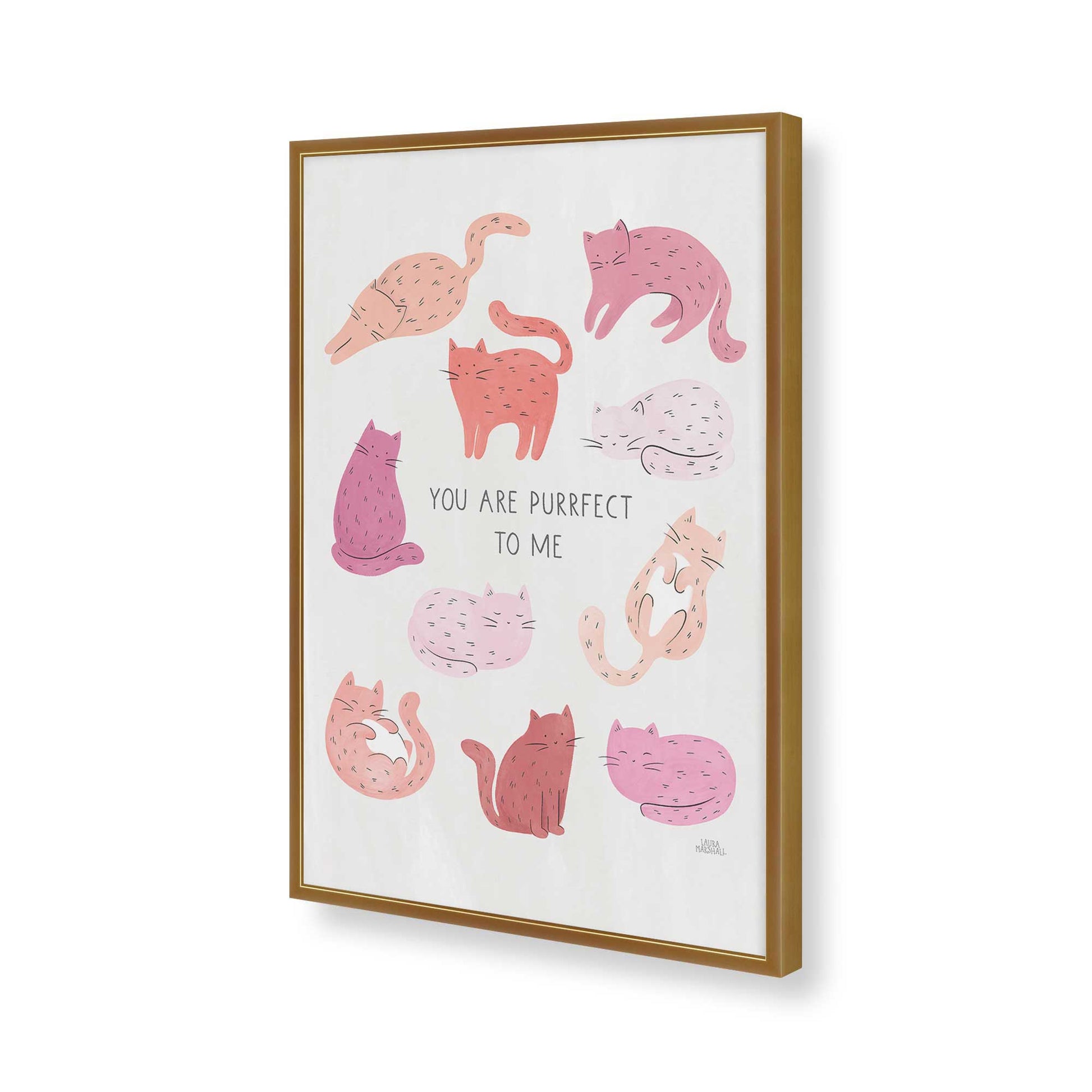 [Color:Polished Gold], Picture of art in a Polished Gold frame of the corner