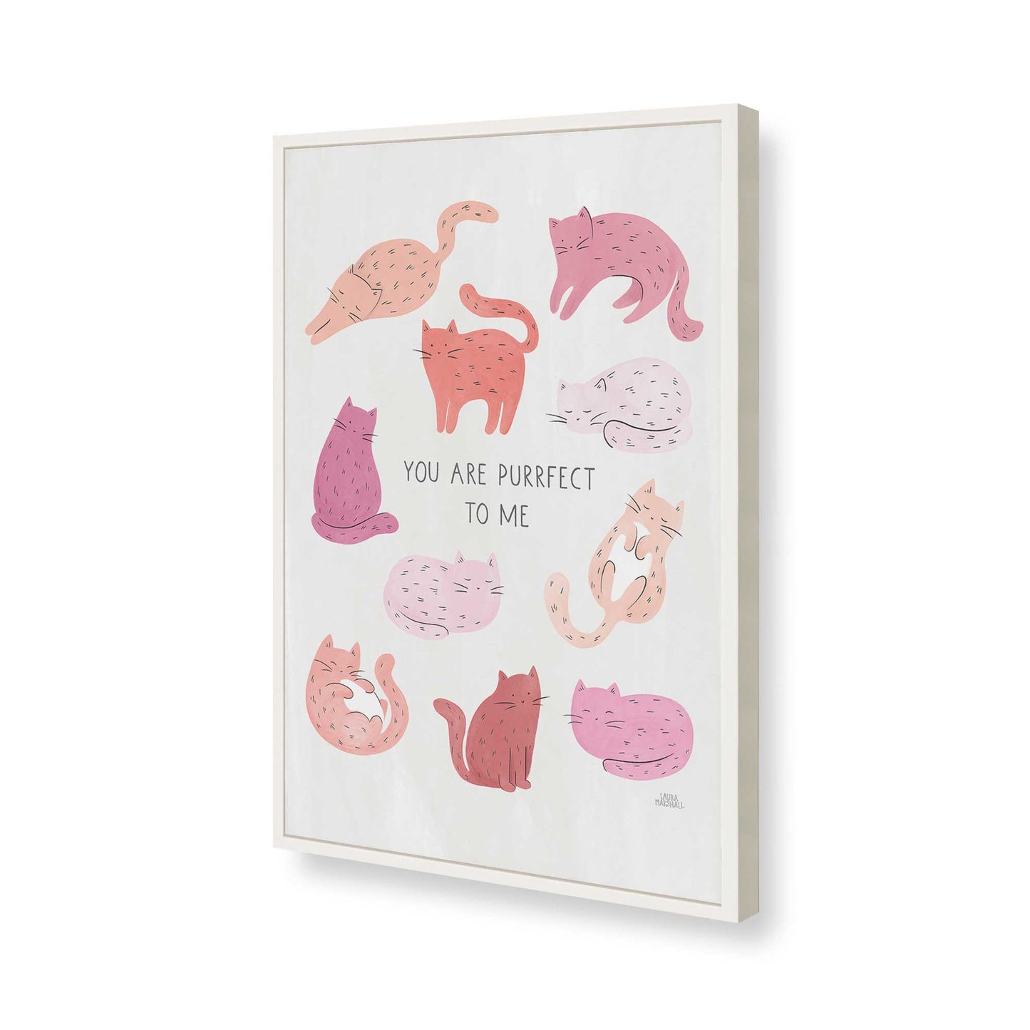 [Color:Opaque White], Picture of art in a Opaque White frame of the corner