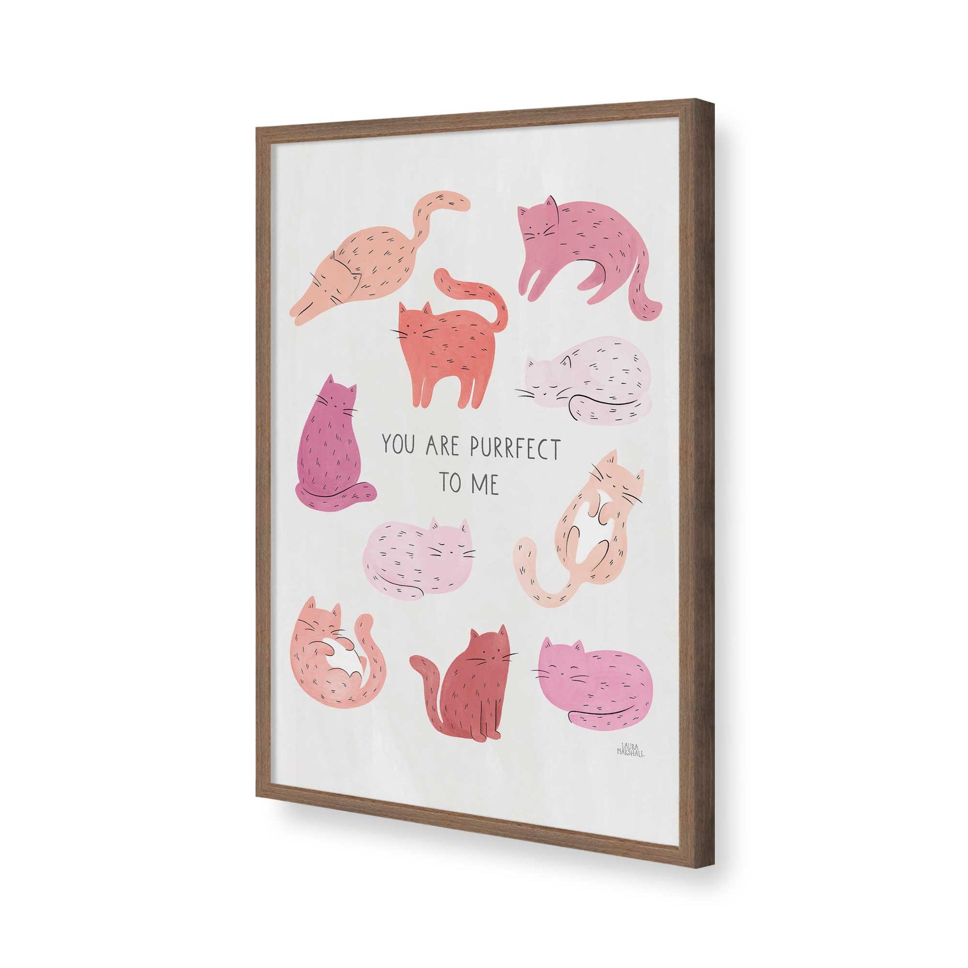 [Color:Walnut], Picture of art in a Walnut frame of the corner