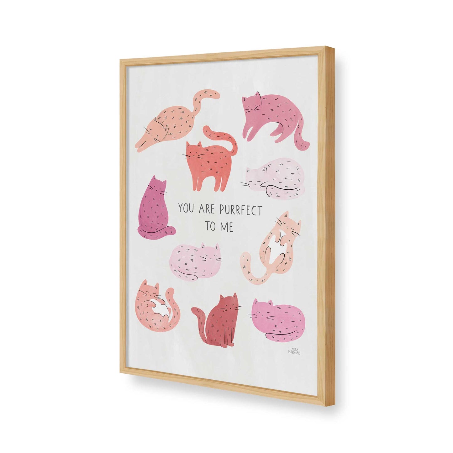 [Color:American Maple], Picture of art in a American Maple frame of the corner