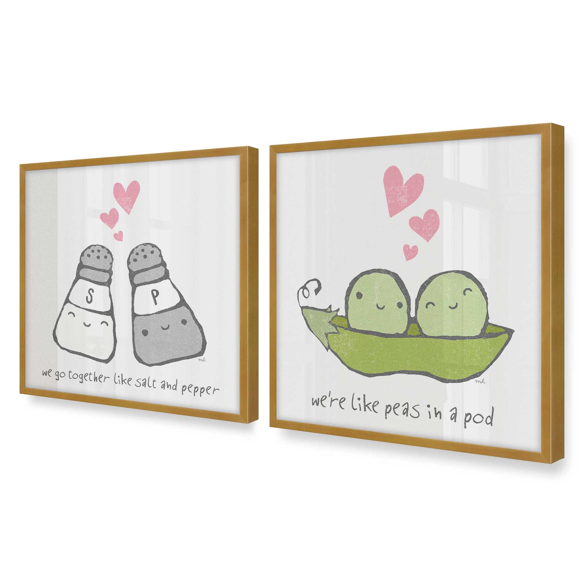 [Color:Polished Gold], Picture of art in a Polished Gold frame of the corner