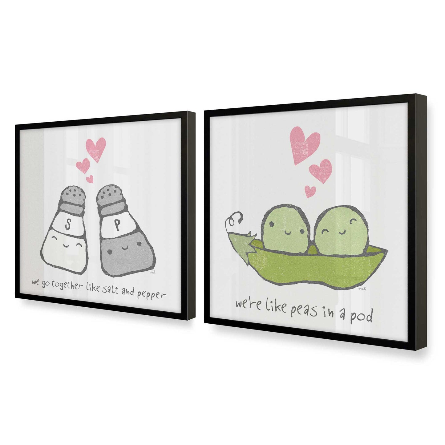 [Color:Satin Black], Picture of art in a Satin Black frame at an angle