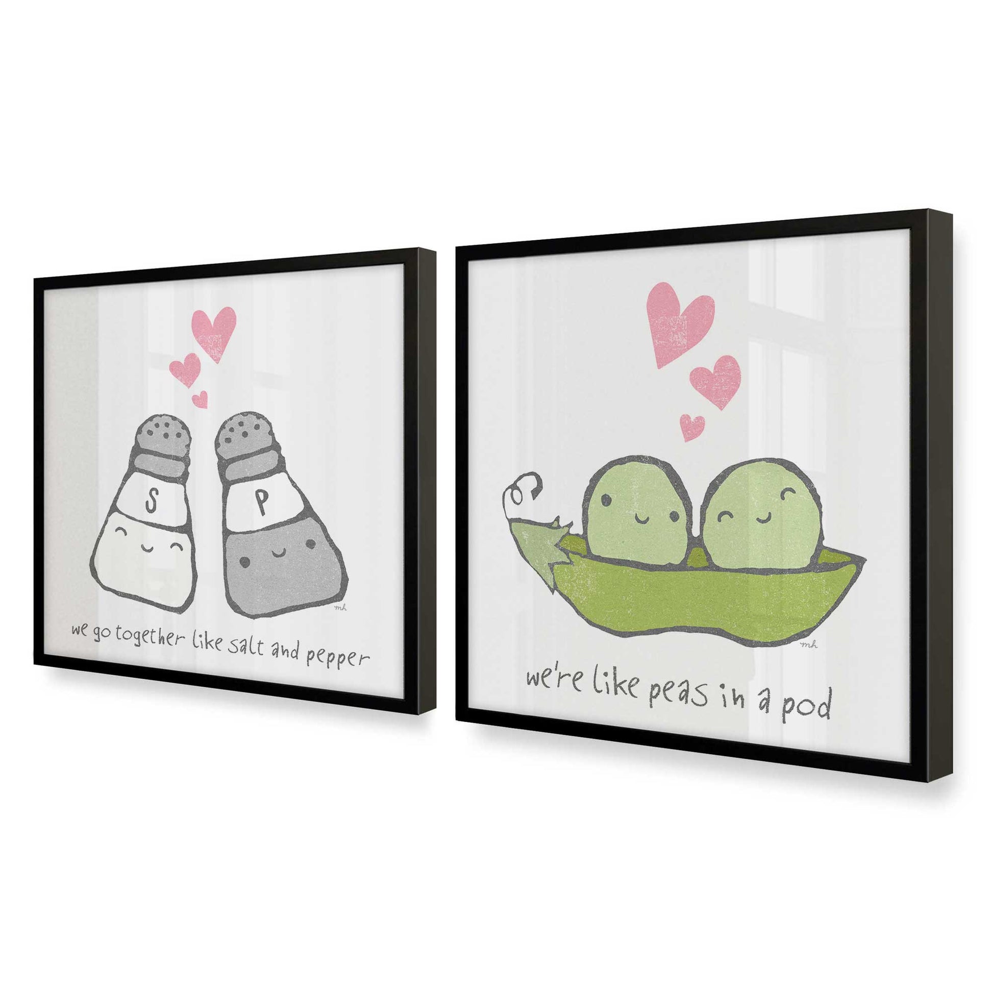 [Color:Satin Black], Picture of art in a Satin Black frame at an angle