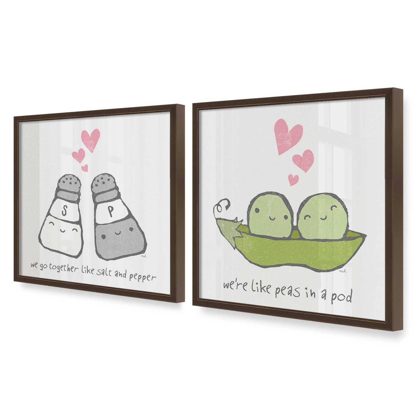 [Color:Belvinder Brown], Picture of art in a Belvinder Brown frame at an angle