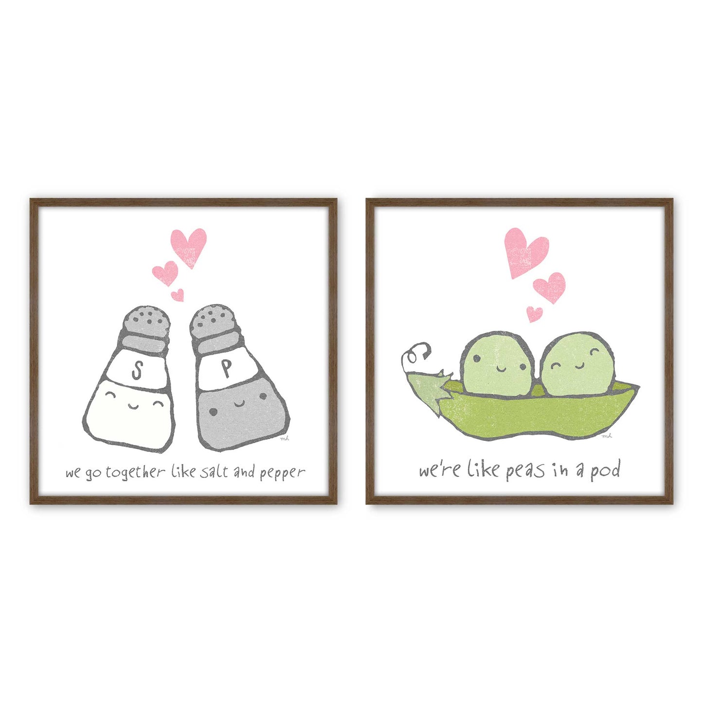 [Color:Walnut], Picture of art in a Walnut frame