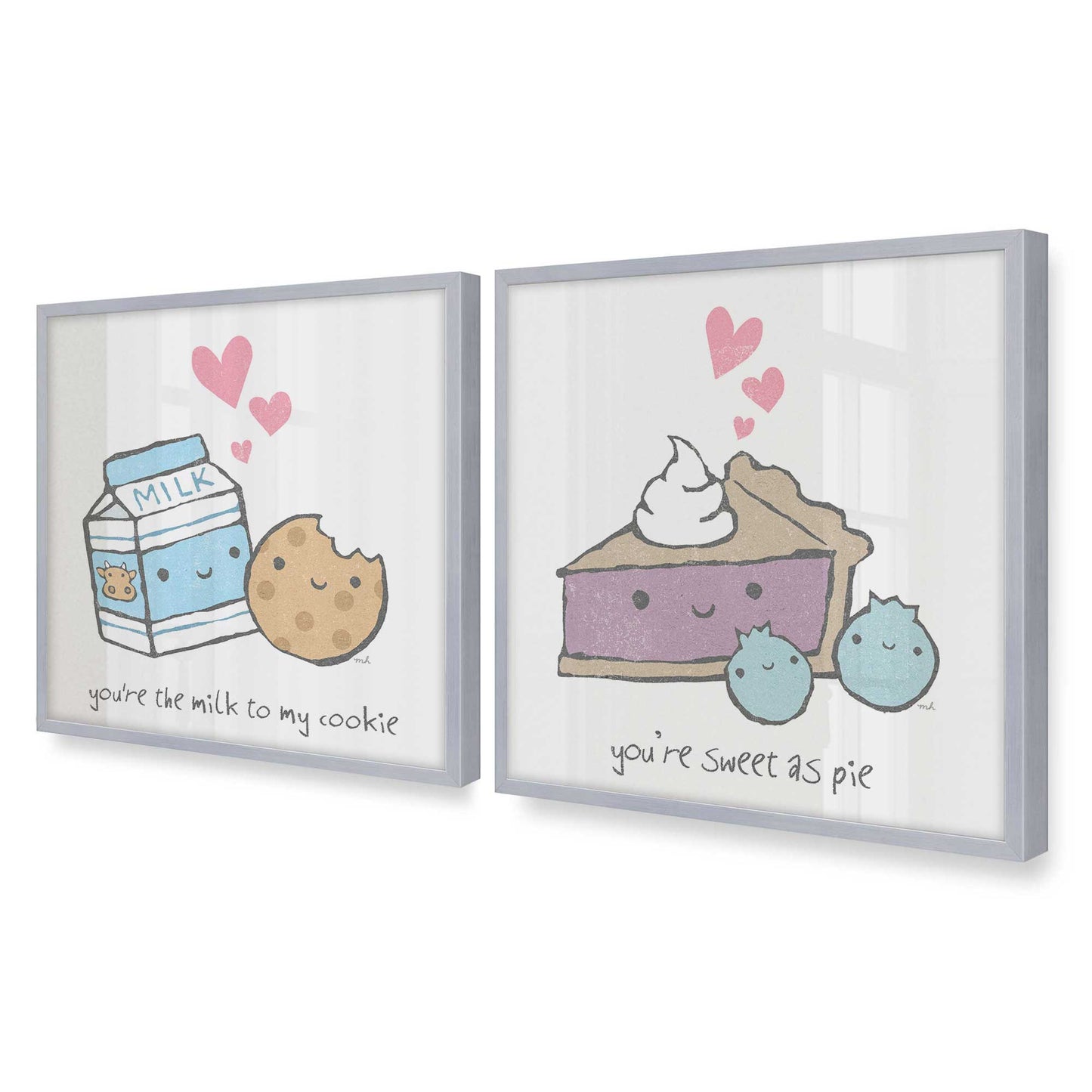 [Color:Polished Chrome], Picture of art in a Polished Chrome frame of the corner