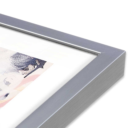 [Color:Polished Chrome], Picture of art in a Polished Chrome frame of the corner