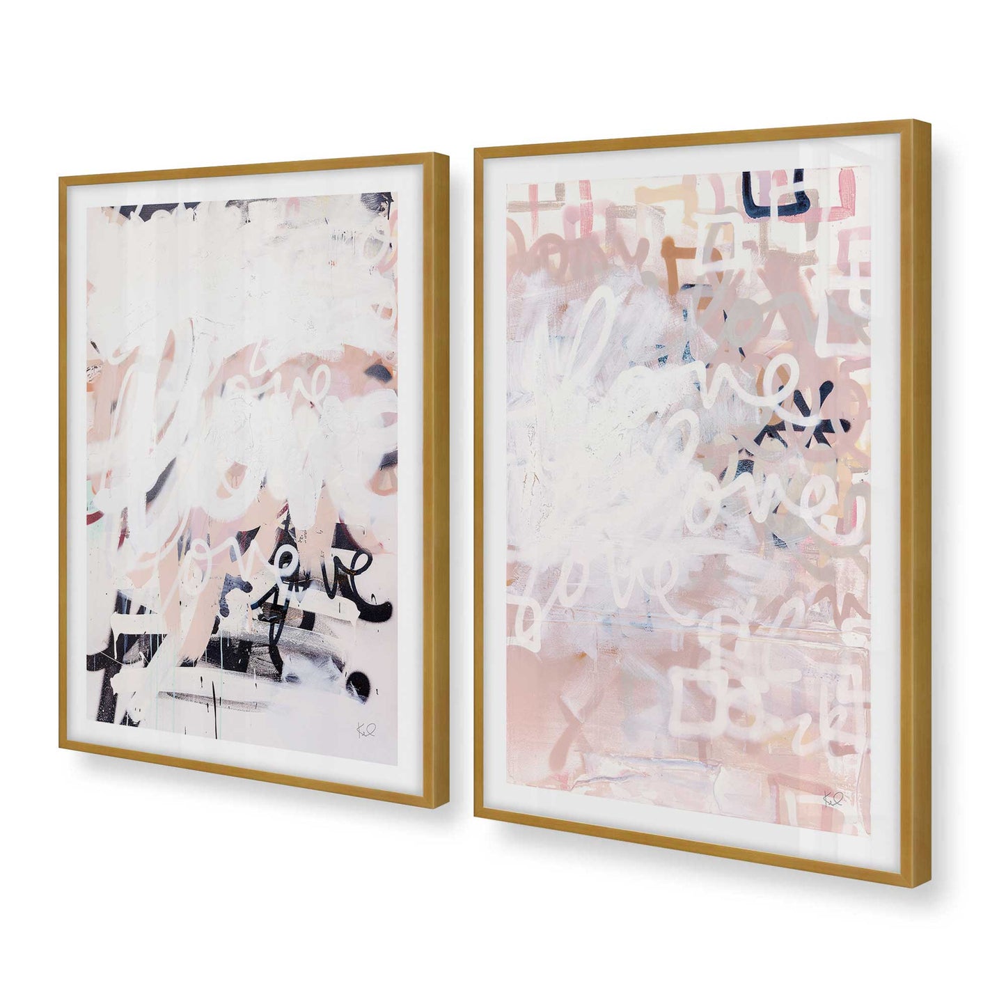[Color:Polished Gold], Picture of art in a Polished Gold frame at an angle