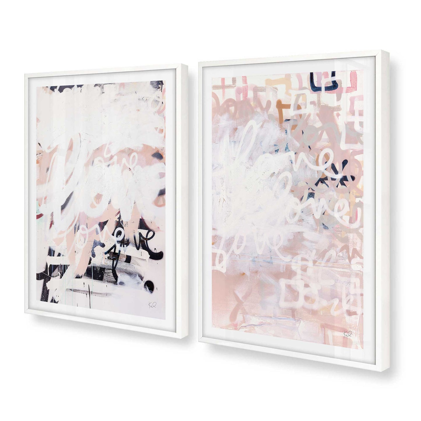 [Color:Opaque White], Picture of art in a Opaque White frame at an angle