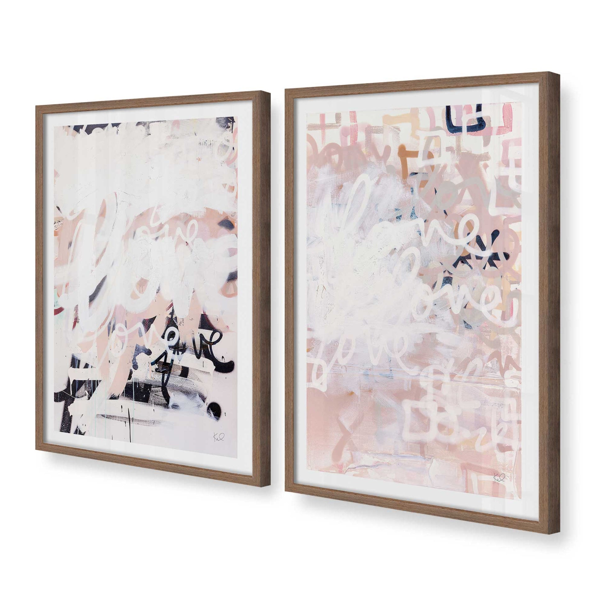[Color:Walnut], Picture of art in a Walnut frame at an angle
