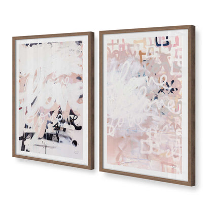 [Color:Walnut], Picture of art in a Walnut frame at an angle