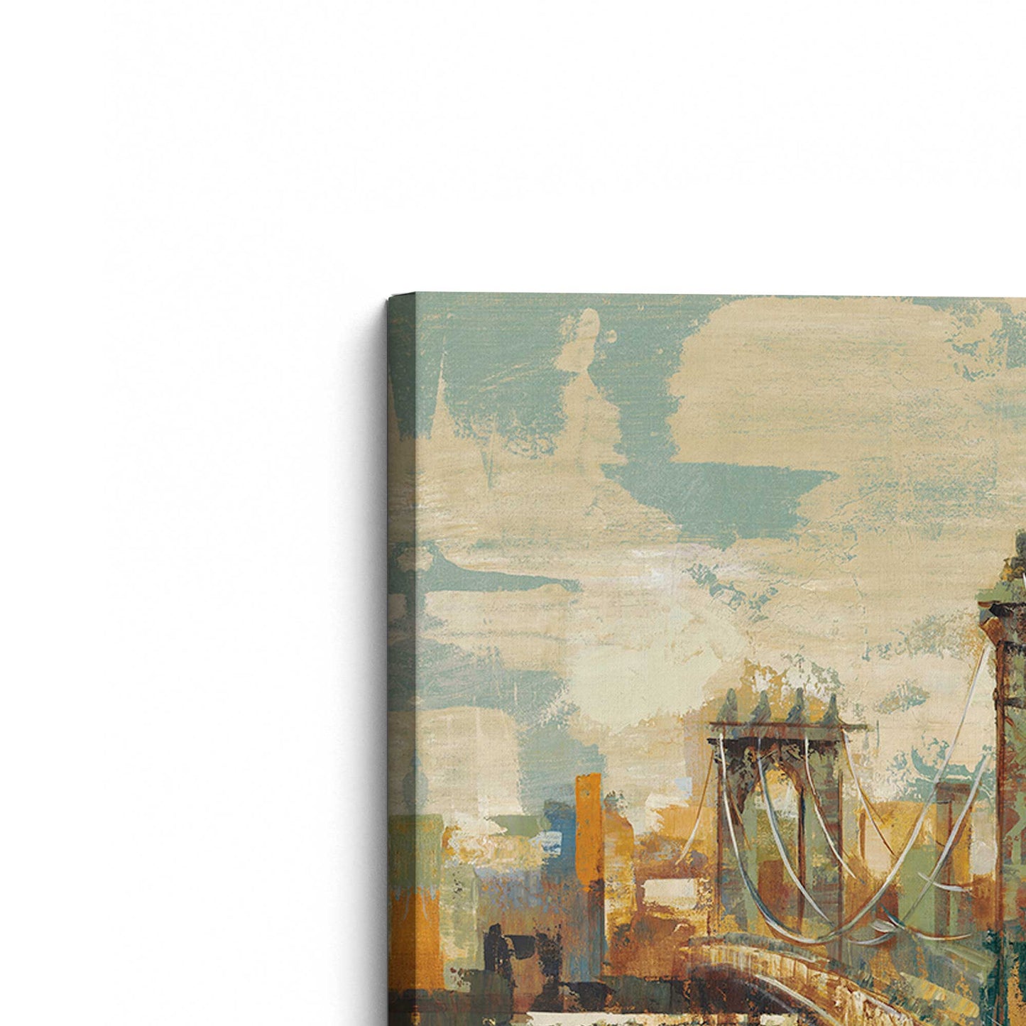 [Color:Stretched Canvas], Picture of the corner of the art