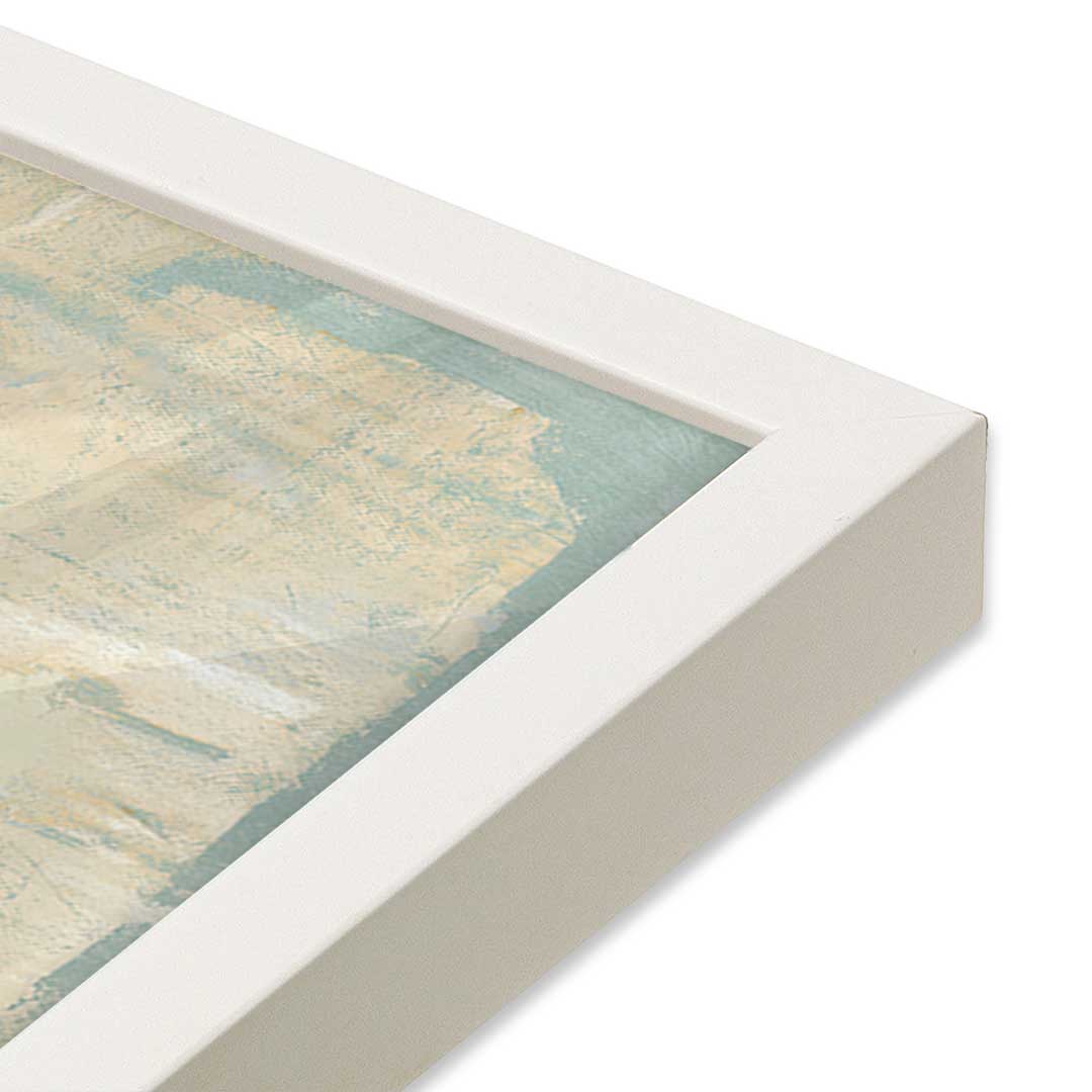 [Color:Opaque White], Picture of art in a Opaque White frame of the corner