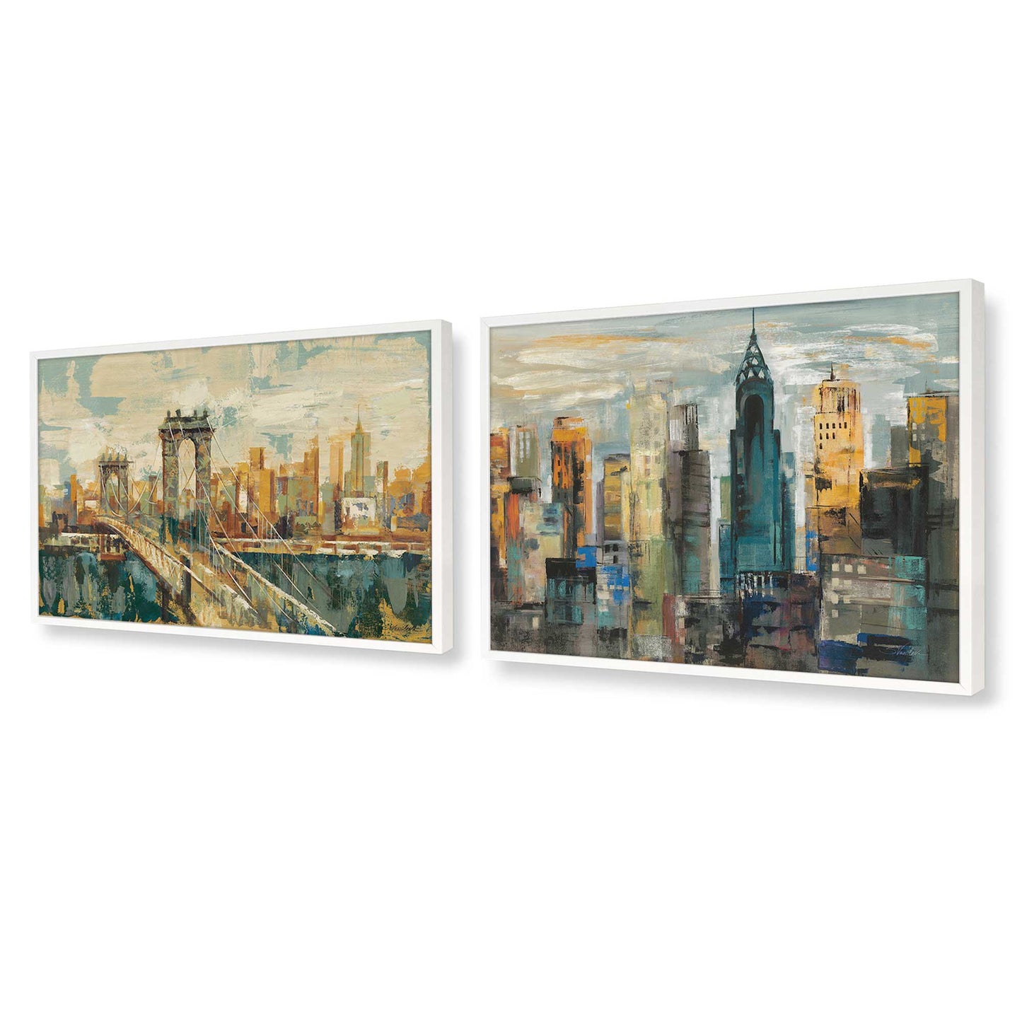 [Color:Opaque White], Picture of art in a Opaque White frame at an angle