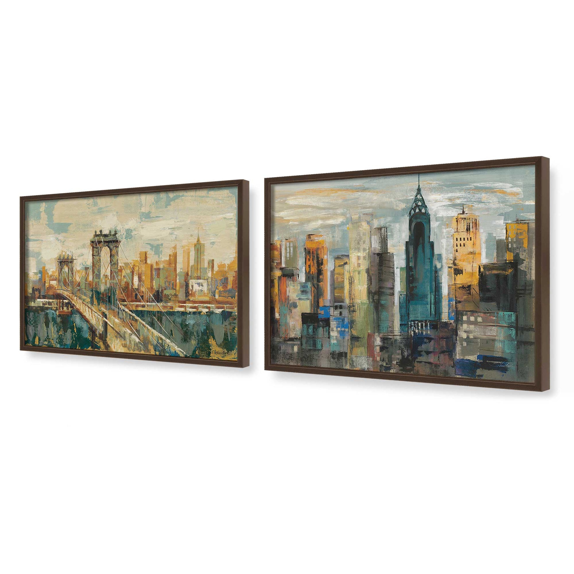 [Color:Belvinder Brown], Picture of art in a Belvinder Brown frame at an angle