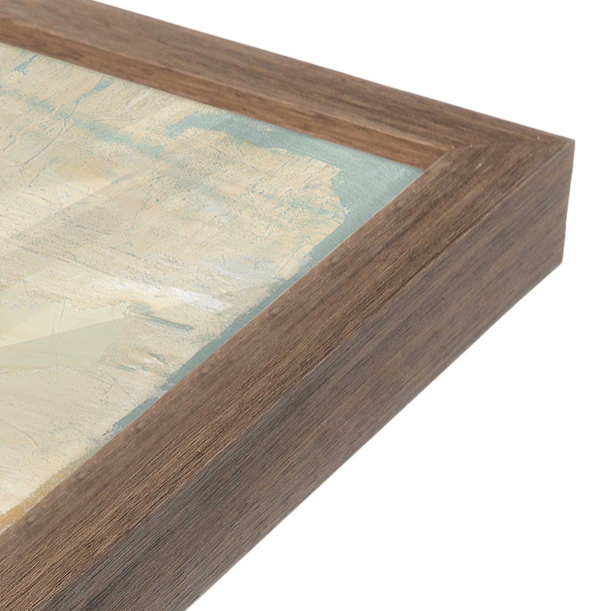 [Color:Walnut], Picture of art in a Walnut frame of the corner