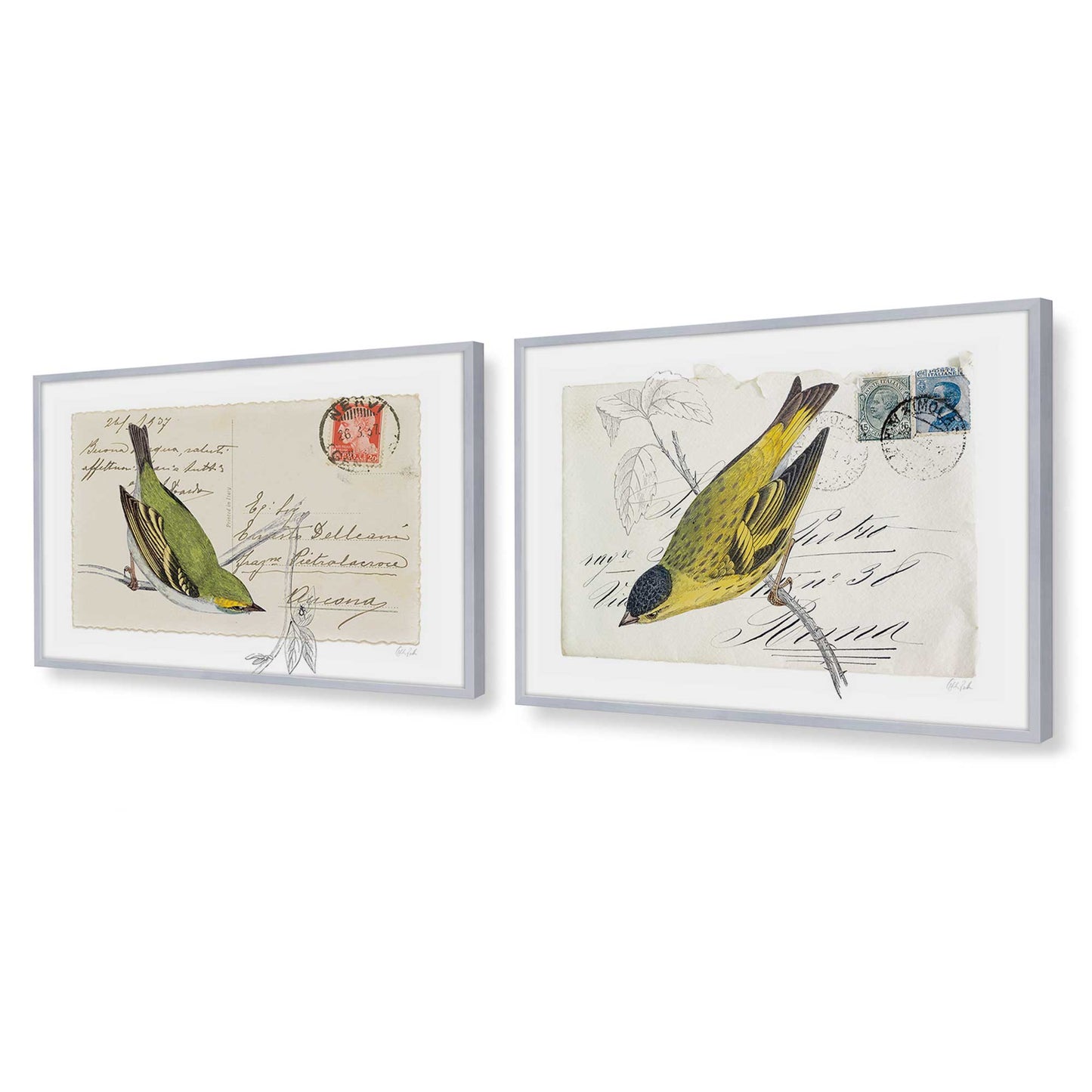 [Color:Polished Chrome], Picture of art in a Polished Chrome frame at an angle