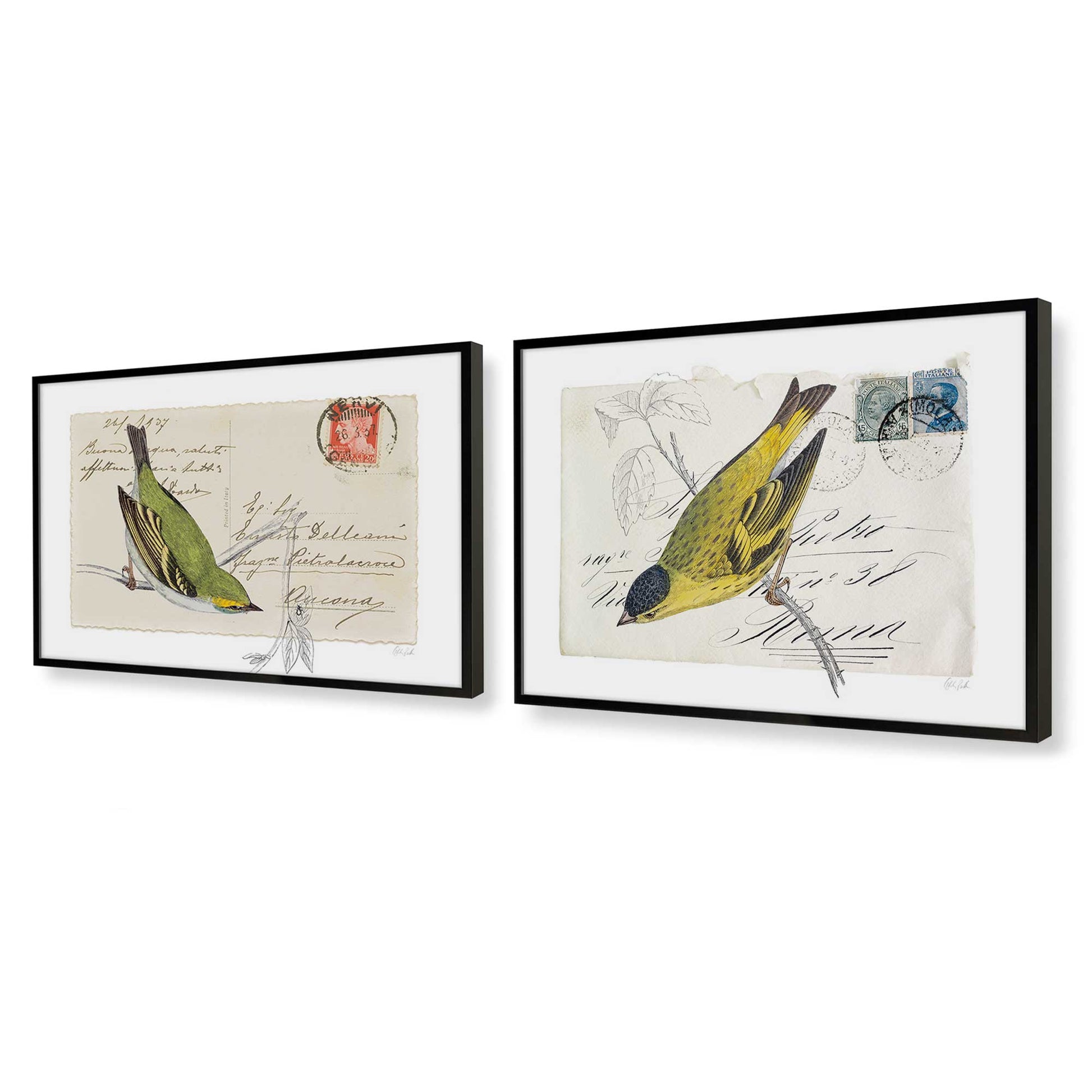 [Color:Satin Black], Picture of art in a Satin Black frame at an angle