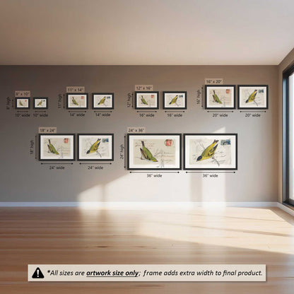 Mail with Wings Set of 2 Art Prints